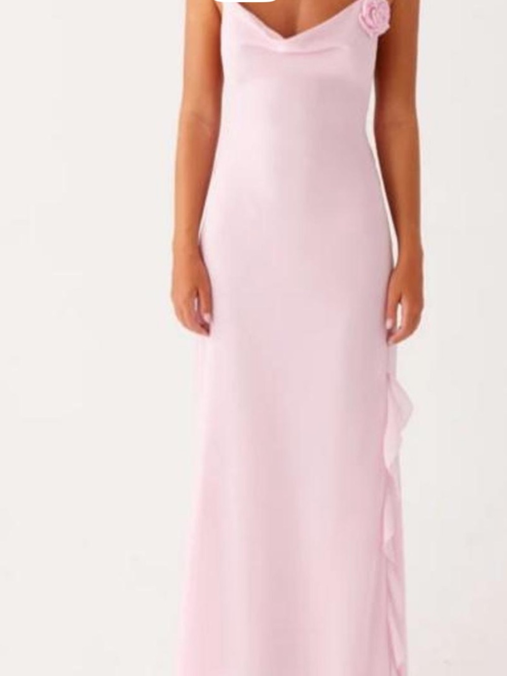 Peppermayo Blush Satin Slip Dress